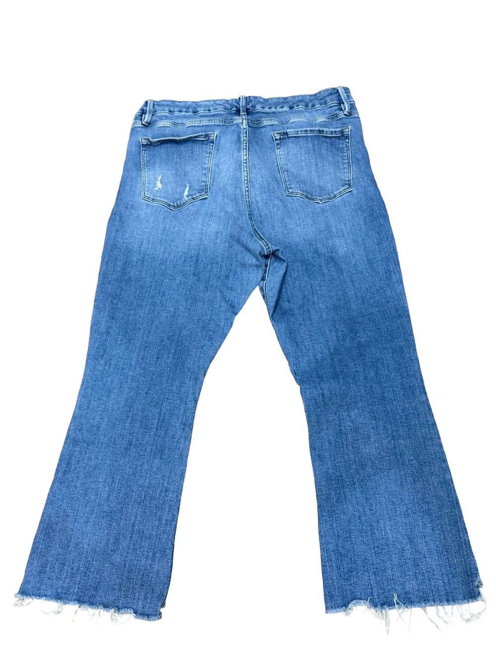 👖 FRAME Le Crop Mini Boot Raw Step‎ Hem Jeans Size 34 Dark Wash - Picture 13 of 15